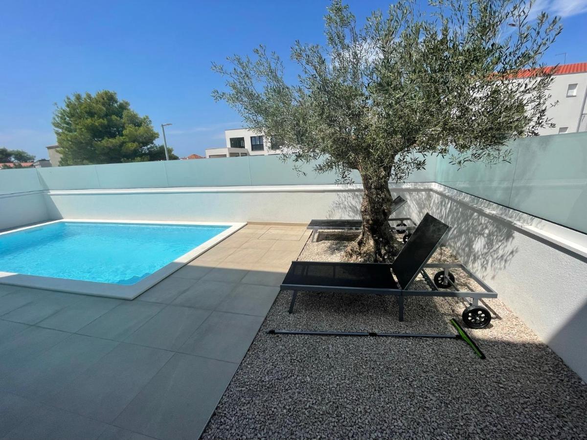 Villa DEA mit privatem beheiztem Pool Vrsi Exterior foto